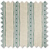 Emily Bond Block Printed Stripe, Blue & Green - Roman Blind